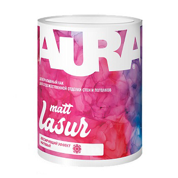 Aura Lasur Matt лак декоративный для художественной отделки