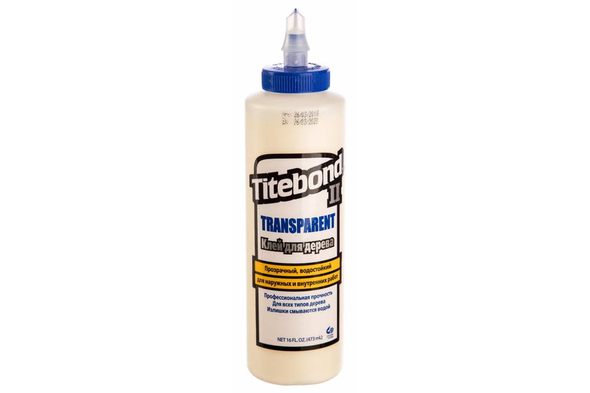 Titebond II TRANSPARENT Premium WOOD GLUE Столярный влагостойкий клей