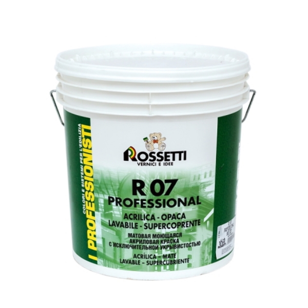 Rossetti R 07 Professional Краска моющаяся для стен и потолков 