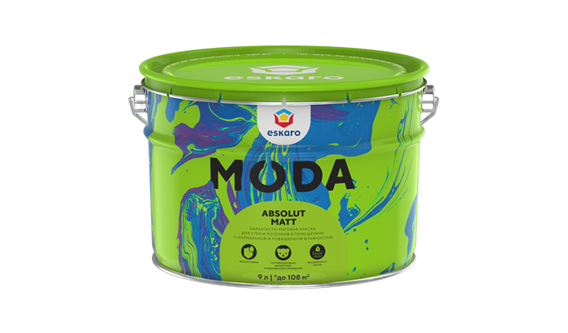 Eskaro Moda Absolut Matt краска для стен потолков бархатисто-матовая