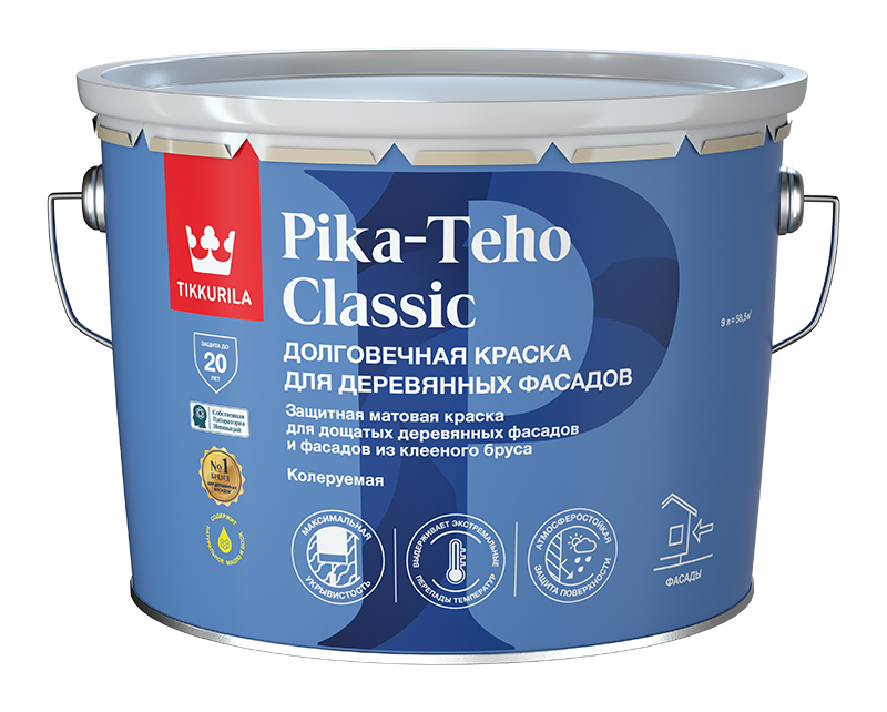 Tikkurila Pika Teho Classic краска акрилатная для деревянных фасадов
