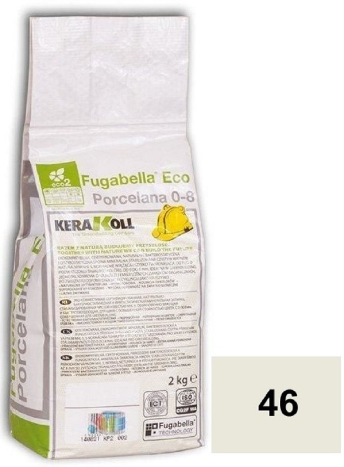 Kerakoll Fugabella Eco Porcelana 0-8 Цементная затирка для швов 2 кг