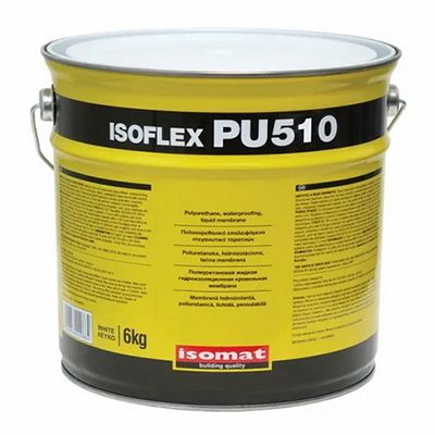 Isomat ISOFLEX-PU 510 -однокомпонентная жидкая полиуретановая гидроизоляционная мембрана