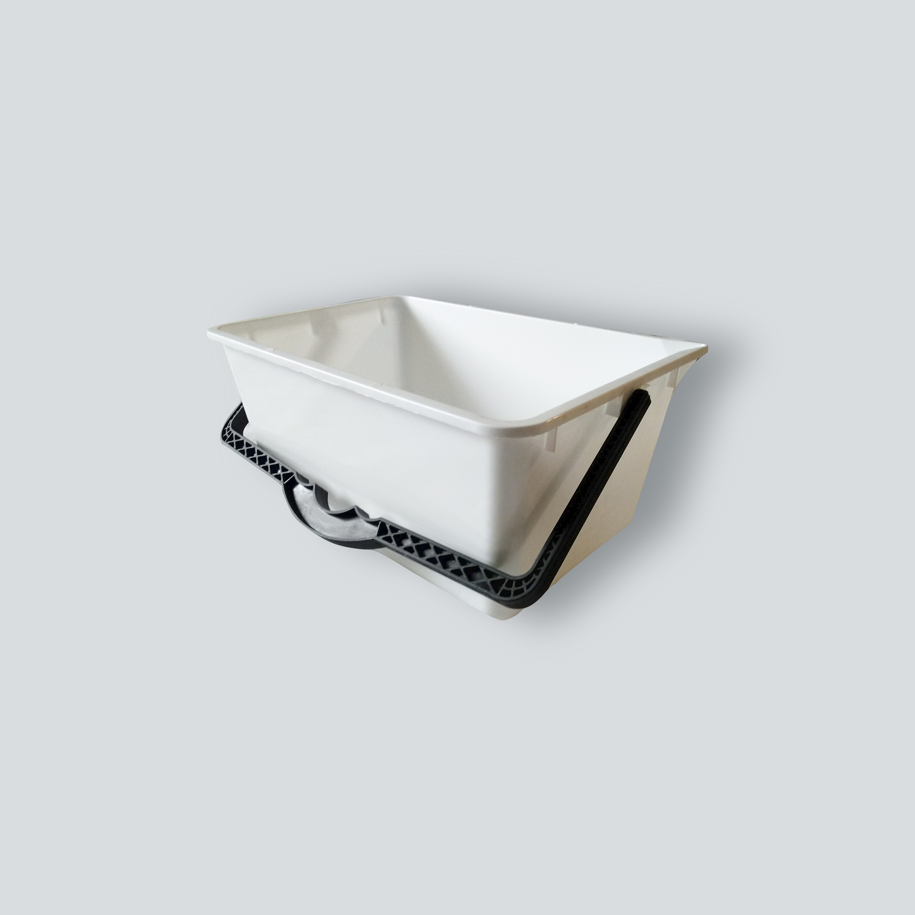Decor Ведро пластмассовое серии "Black White", пластиковая ручка