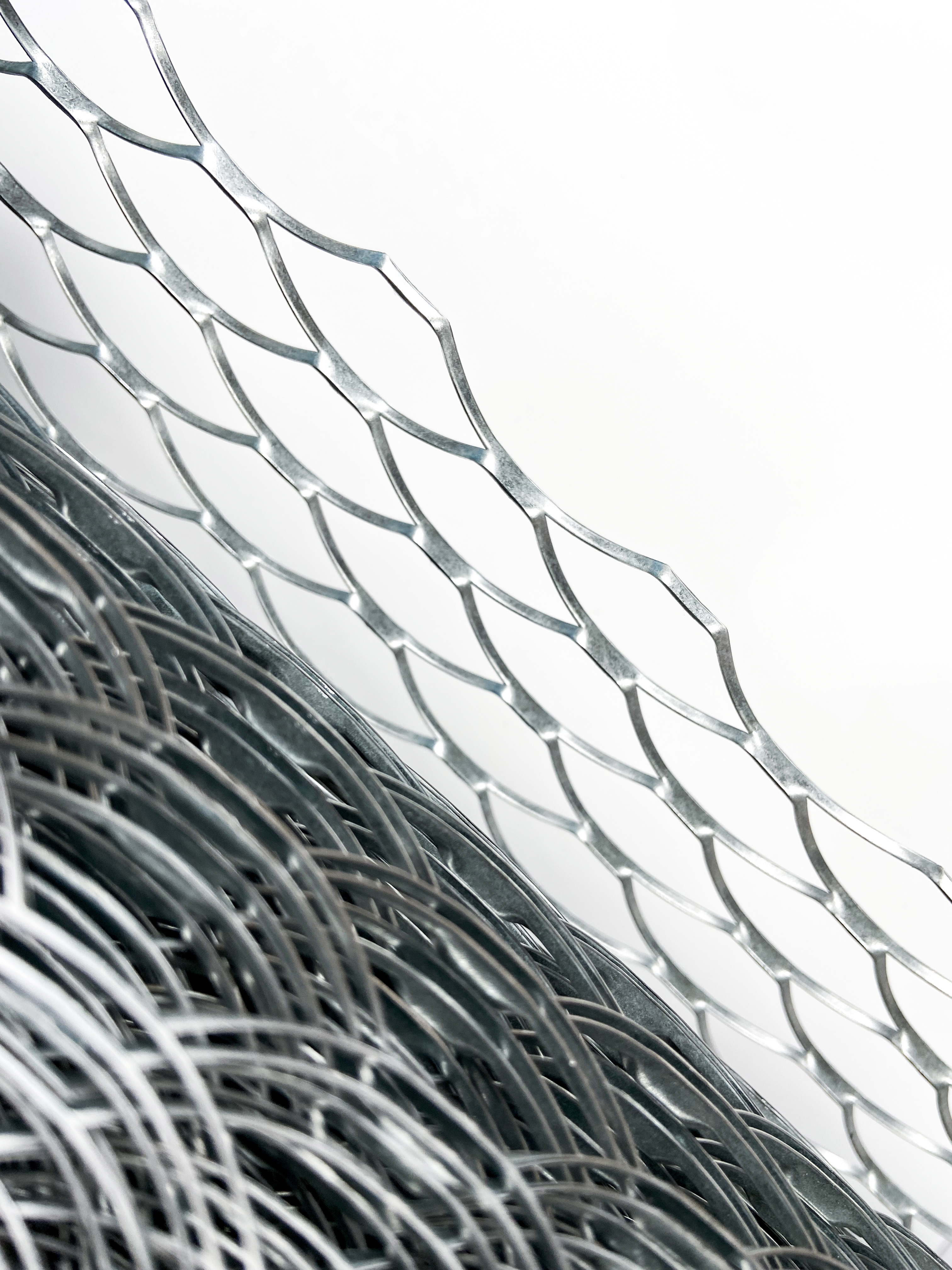 Сетка ЦПВС Чешуйчатая оцинкованная