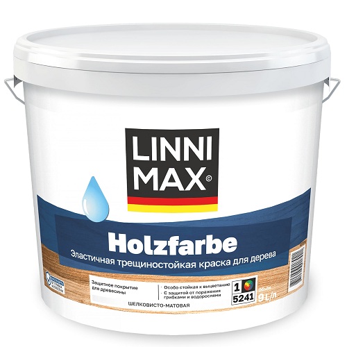 Linnimax Holzfarbe краска по дереву для наружных и внутренних работ