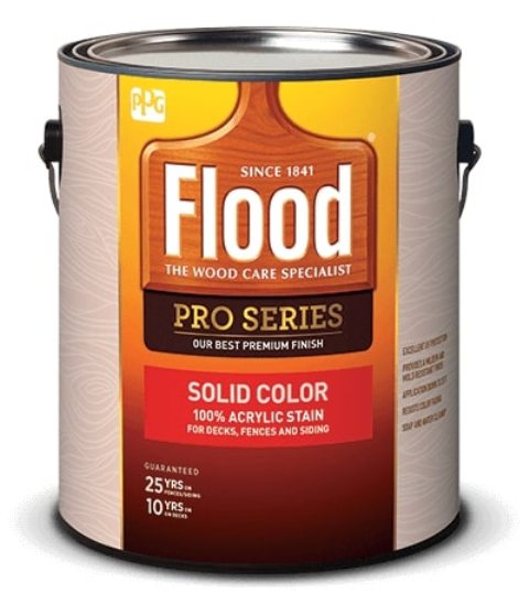 PPG Flood Pro Solid Color Акрил латексная укрывная пропитка для дерева