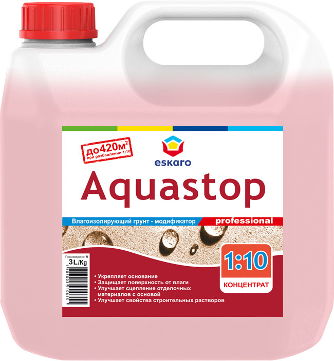 Eskaro Aquastop Professional грунт влагоизолятор, концентрат 1:10 