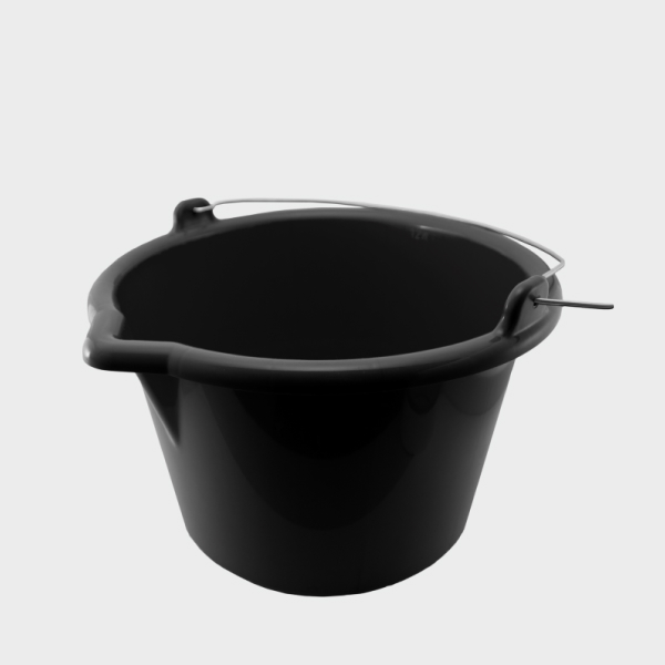 Decor Ведро пластмассовое серии "Black White", усиленное, морозостойкое