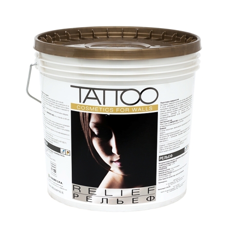 Tattoo Relief Монохроматическое покрытие с мультиэффектами, с содержанием натуральных волокон