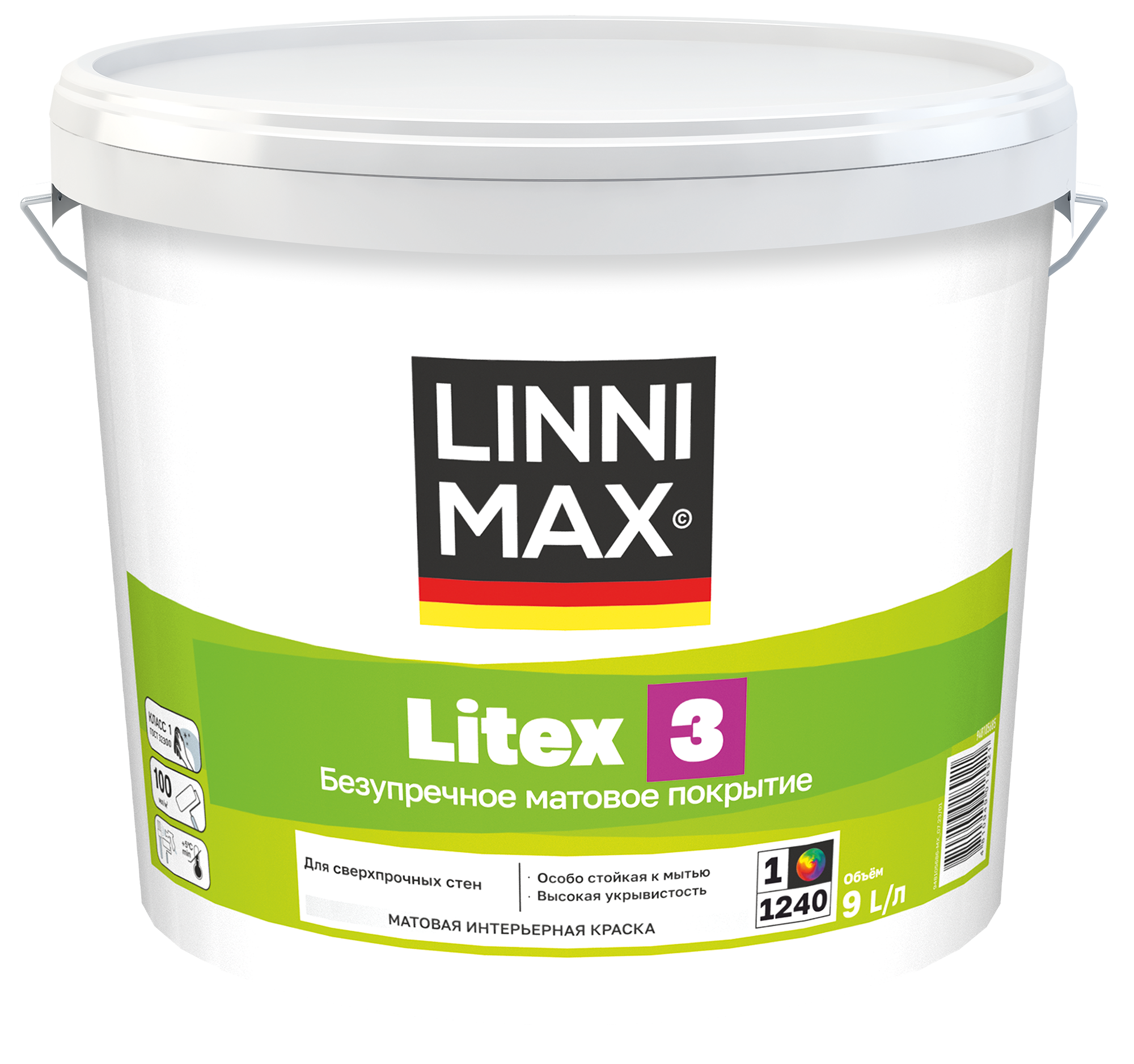 Linnimax Litex 3 краска латексная водно-дисперсионная для стен