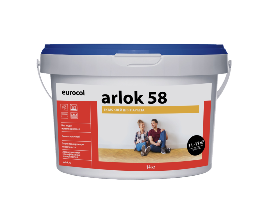 Eurocol Arlok 58 MS Клей для паркета полимерный