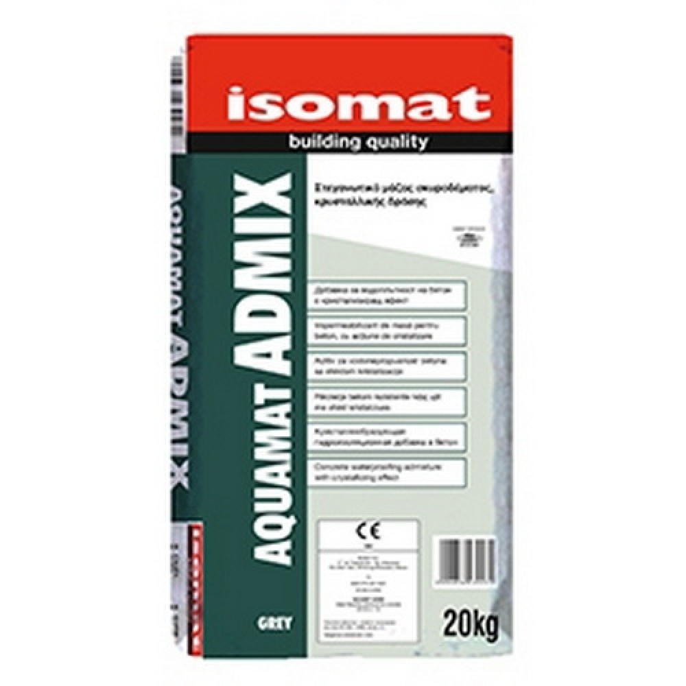 Isomat AQUAMAT ADMIX - гидроизоляционная добавка в бетон проникающего действия