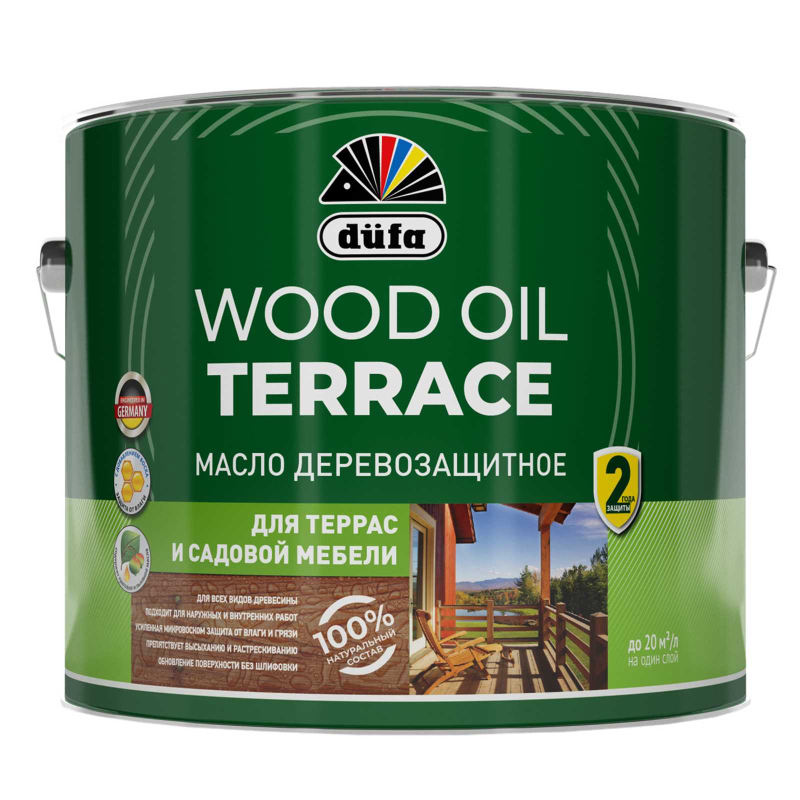 Dufa Wood Oil Terraсe масло деревозащитное для террас и садовой мебели 
