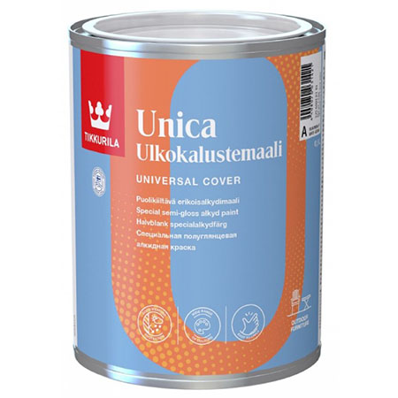 Tikkurila Unica полуглянцевая краска для металла, дерева, пластика
