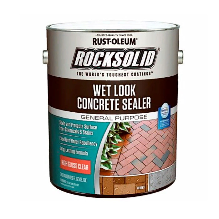 Rust-Oleum Rocksolid Wet Look Concrete Sealer Пропитка с эффектом мокрого камня