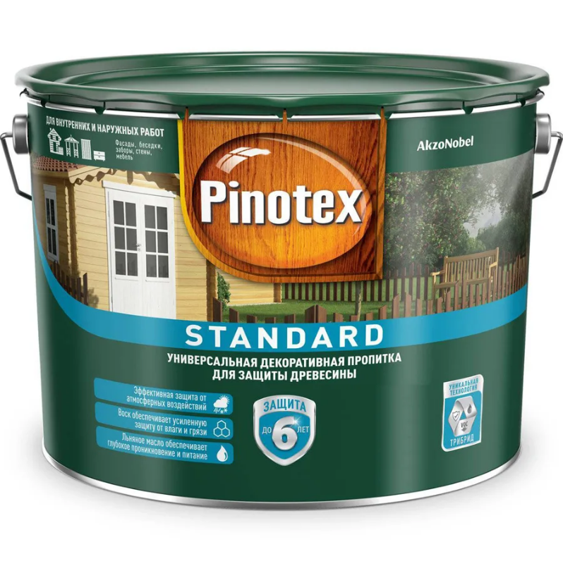 Pinotex Standard декоративная пропитка для внутренних и наружных работ