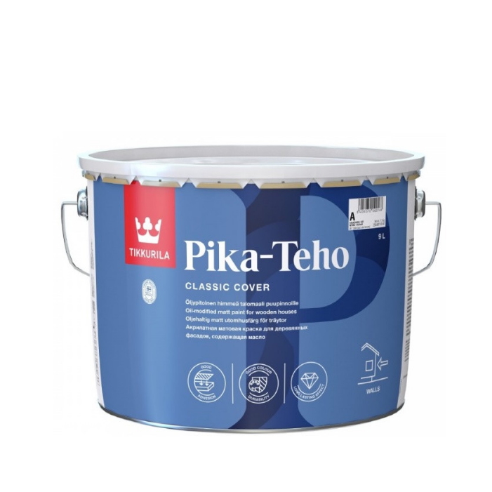 Tikkurila Pika Teho водорастворимая фасадная краска для дерева