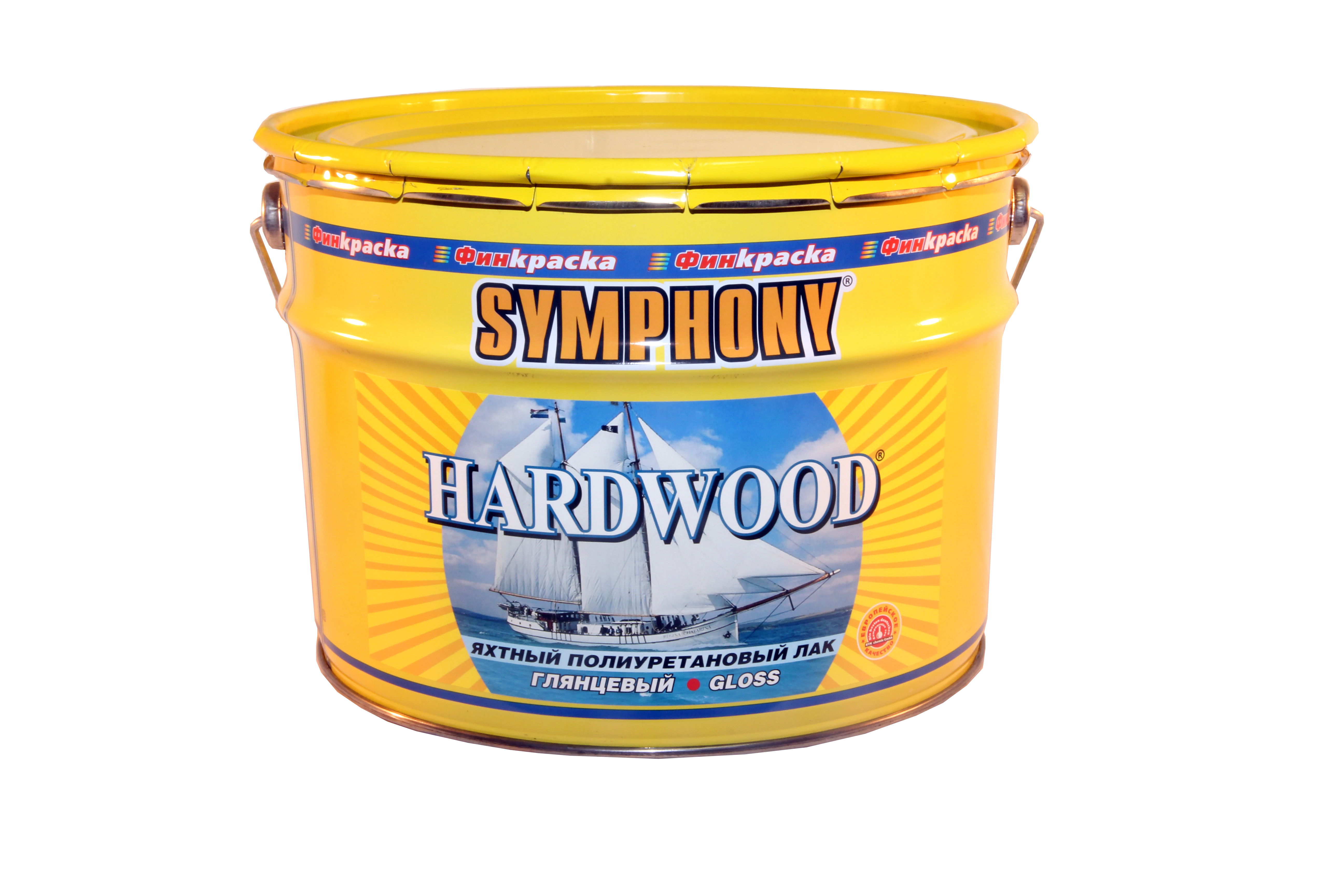 SYMPHONY HARDWOOD глянцевый яхтный лак полеуретановый влагостойкий