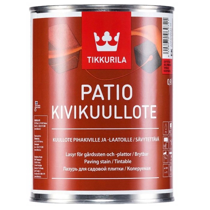 Tikkurila Patio водоразбавляемая лазурь для садовой плитки и бетонных блоков