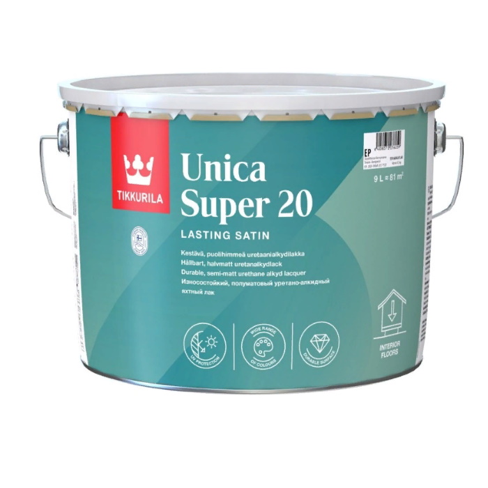 Tikkurila Unica Super 20 яхтный лак полуматовый
