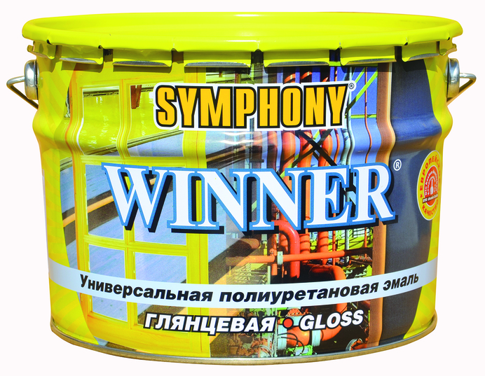 SYMPHONY WINNER глянцевая универсальная полиуретановая антикоррозийная эмаль