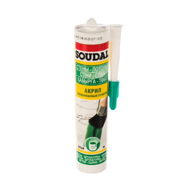 Soudal герметик акриловый универсальный окрашиваемый