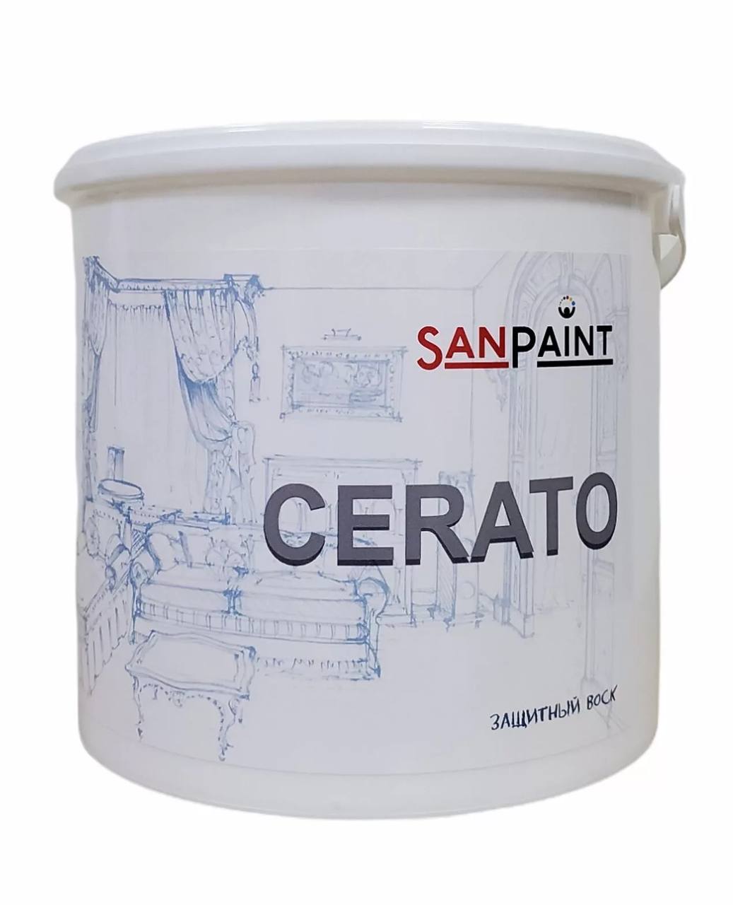 Sanpaint Cerato воск на водной основе для защиты окрашенных поверхностей лессирующий