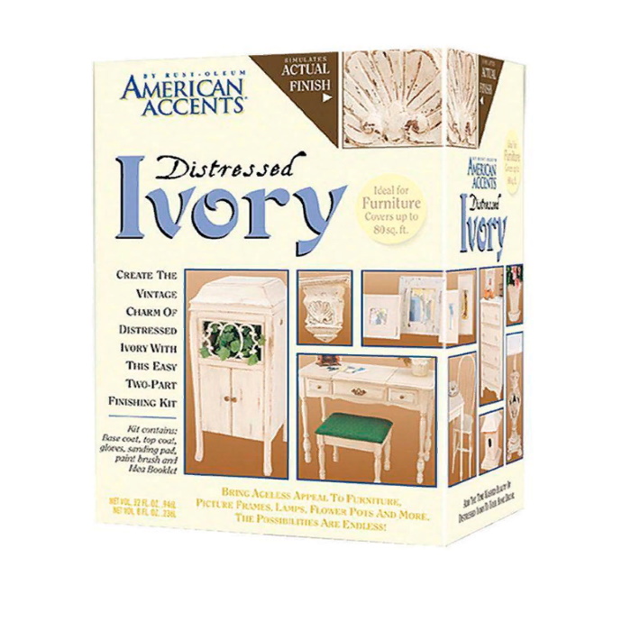 Rust-Oleum American Accents Distressed Ivory краска с эффектом состаренной поверхности