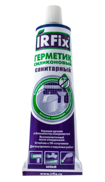 Irfix силиконовый санитарный герметик 60 мл