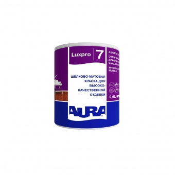 Aura "Aura Luxpro 7"  краска стойкая к мытью шёлково-матовая Aura "Aura Luxpro 7"  краска стойкая к мытью шёлково-матовая