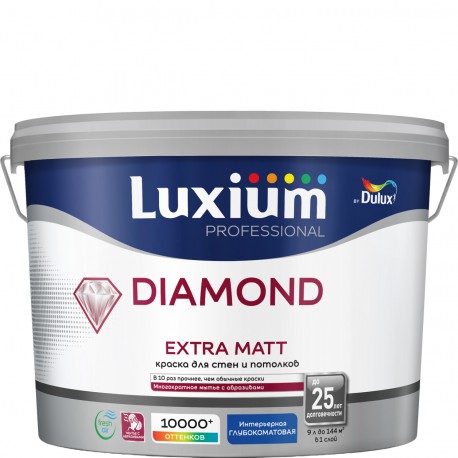 Luxium Diamond Extra Matt краска для стен и потолков