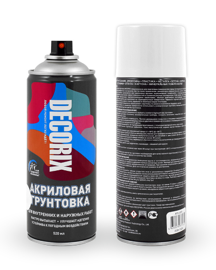 DECORIX Аэрозольная акриловая грунтовка DECORIX Аэрозольная акриловая грунтовка