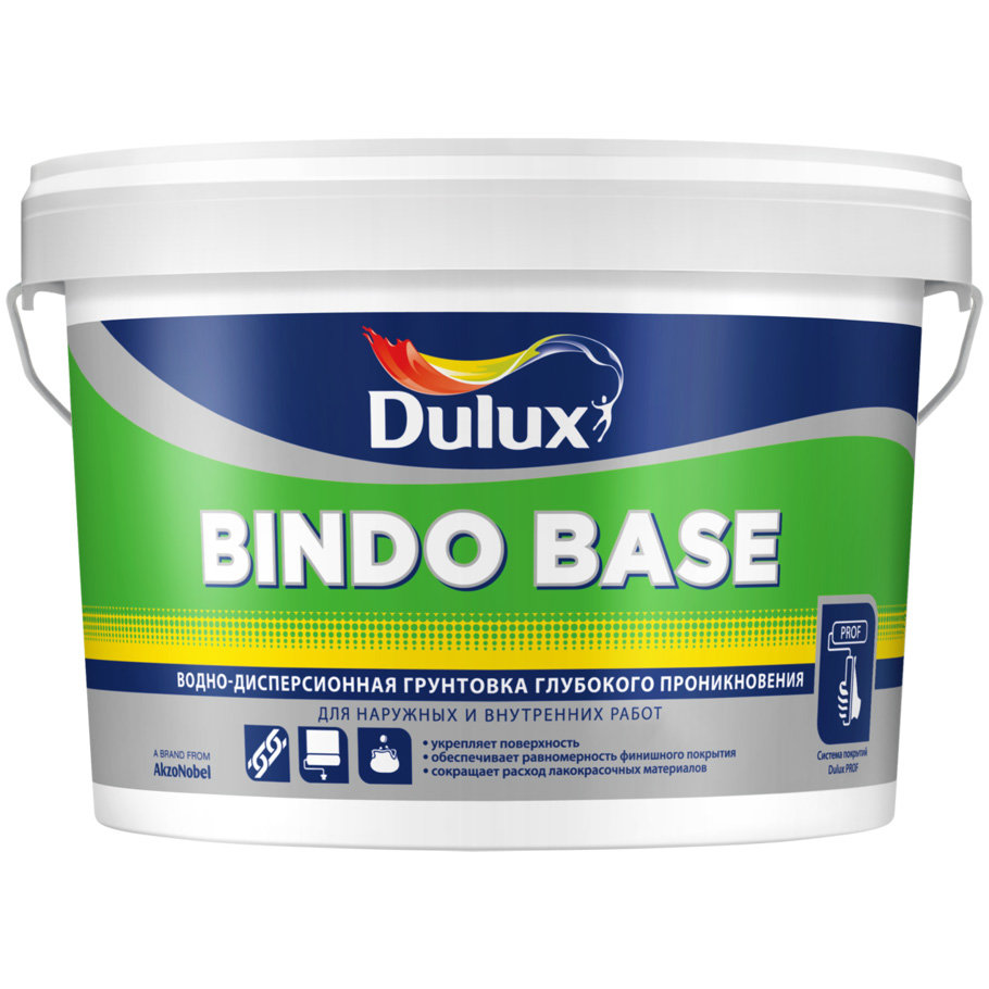 Dulux Bindo Base Универсальная грунтовка глубокого проникновения Dulux Bindo Base Универсальная грунтовка глубокого проникновения
