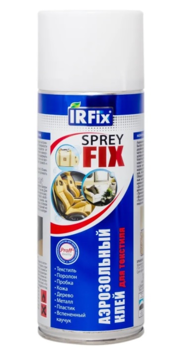 IRFIX "SPREY FIX" Аэрозольный клей для текстиля