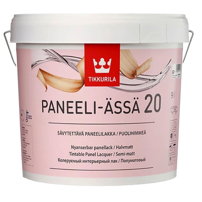 Tikkurila Paneeli Assa 20 лак для стен акриловый полуматовый