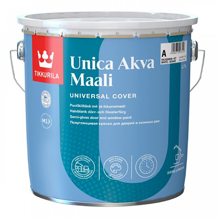 Tikkurila Unica Akva Maali Акрилатная полуглянцевая краска