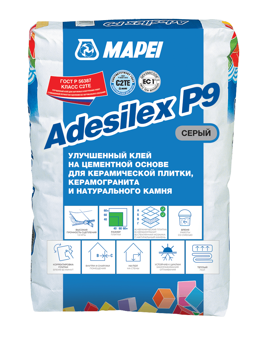 Mapei Adesilex P9 клей для плитки