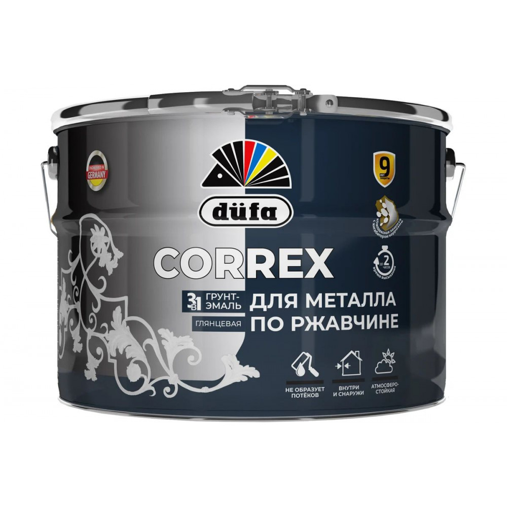 Dufa Correx грунт-эмаль по ржавчине 3 в 1