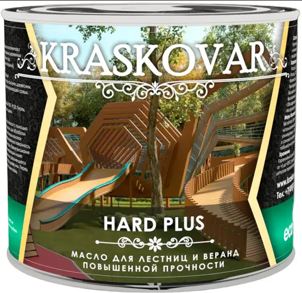 Красковар/Kraskovar Hard Plus масло повышенной прочности для лестниц и веранд