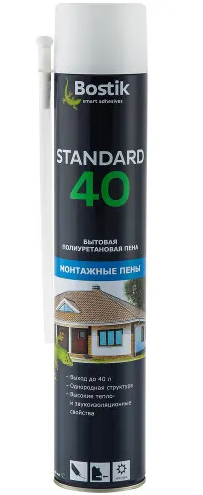 Bostik Standard 40 бытовая полиуретановая пена