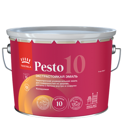 Tikkivala Pesto 10 эмаль экстрастойкая универсальная матовая