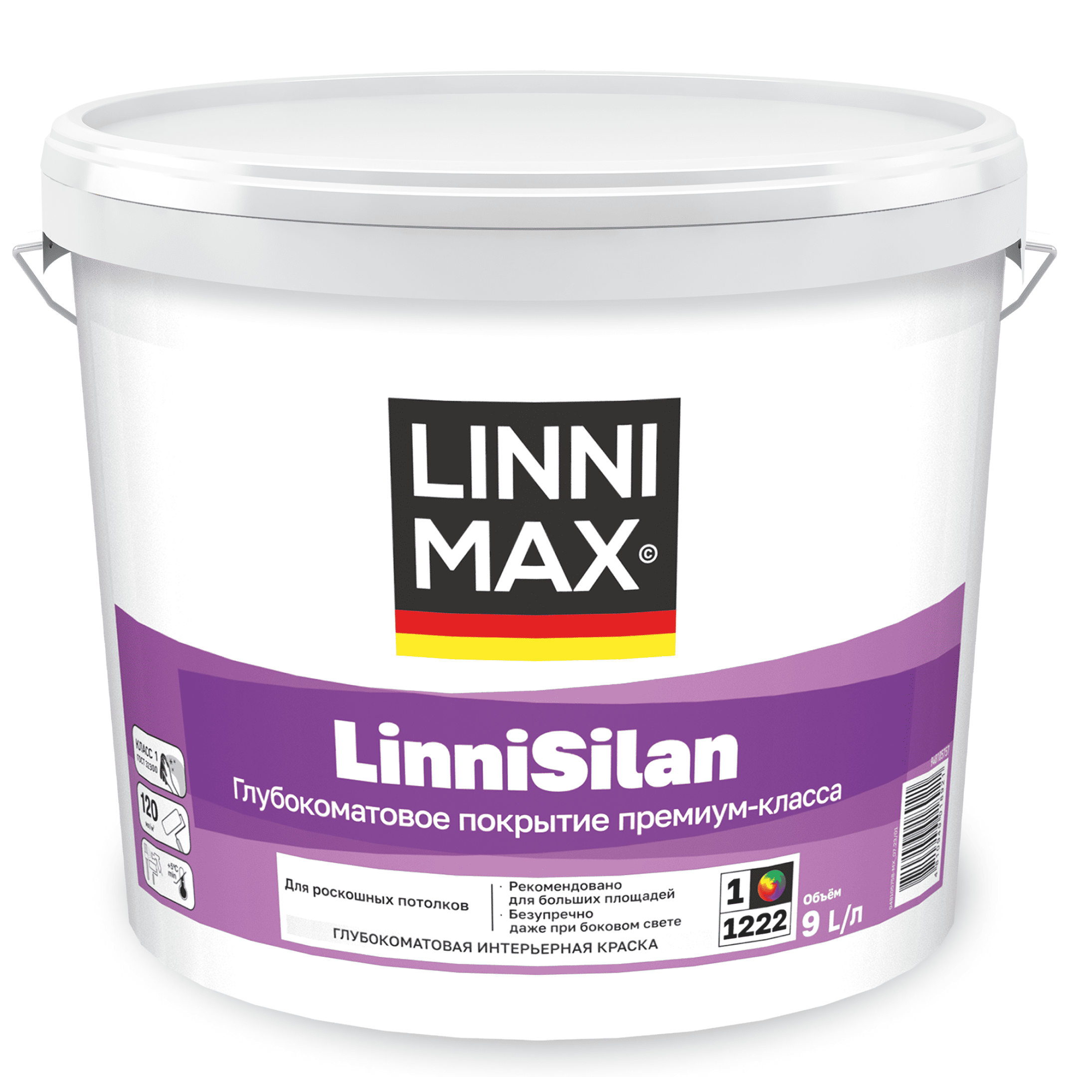 Linnimax LinniSilan краска водно-дисперсионная глубокоматовая интерьерная