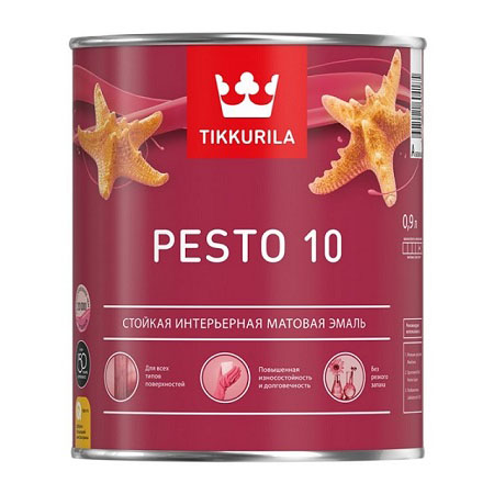 Tikkurila Euro Pesto 10 эмаль алкидная для внутренних работ матовая