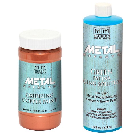 Modern Masters Metal effects copper paint система покрытий для получения эффекта зеленой патины