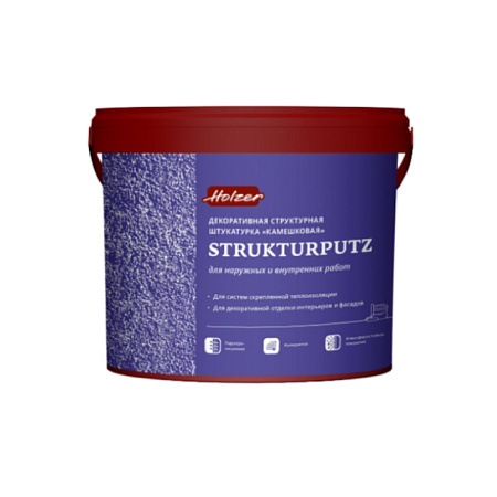Holzer Strukturputz K Штукатурка декоративная структурная "Камешковая" Holzer Strukturputz K Штукатурка декоративная структурная "Камешковая"