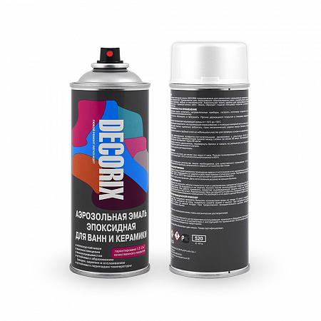 Decorix Аэрозольная эмаль для ванн и керамики  Decorix Аэрозольная эмаль для ванн и керамики