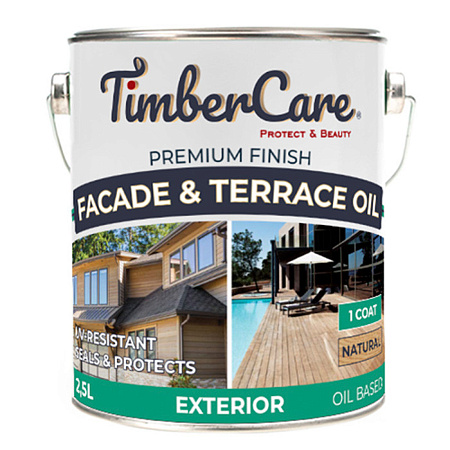 TimberCare Facade & Terrace Oil масло для фасадов и террас TimberCare Facade & Terrace Oil масло для фасадов и террас