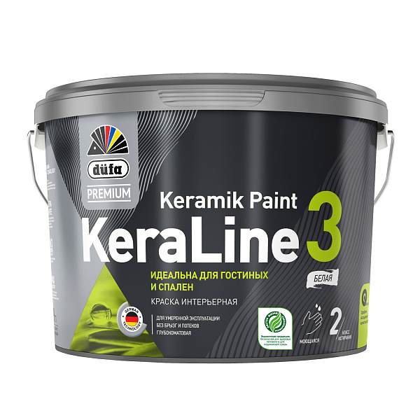 Dufa Premium KeraLine Keramik Paint 3 краска для стен и потолков Dufa Premium KeraLine Keramik Paint 3 краска для стен и потолков