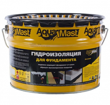 AquaMast мастика битумная гидроизоляционная AquaMast мастика битумная гидроизоляционная